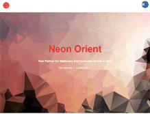 Tablet Screenshot of neon-orient.com